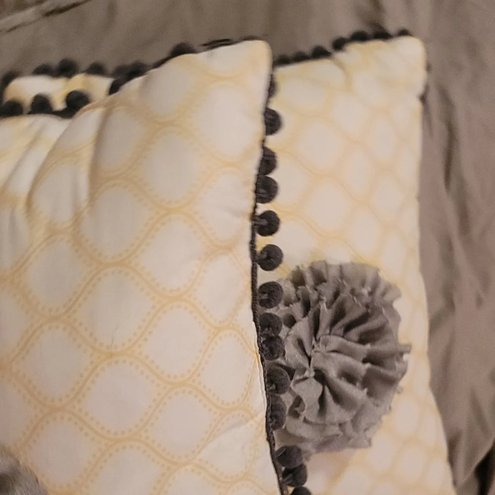 Two handmade pillows